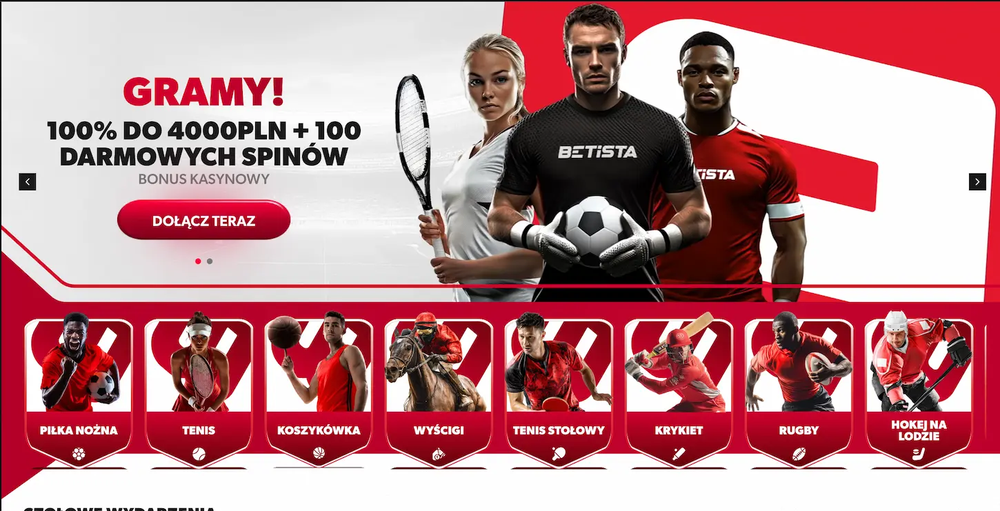 Betista Casino online – bonus 100% do 4000 PLN i 100 darmowych spinów dla graczy z Polski